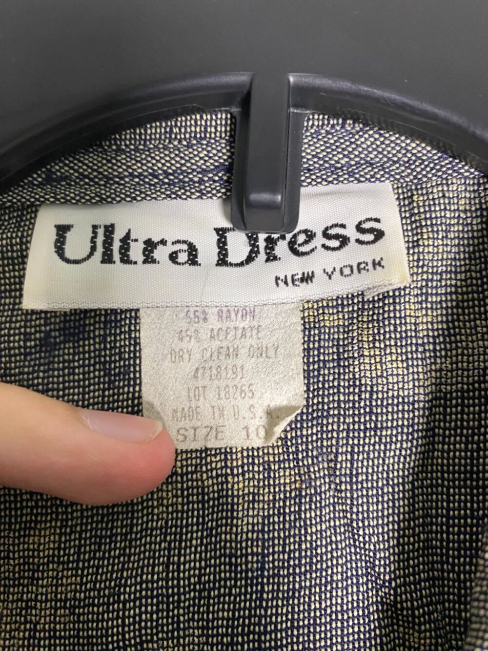 Ultra Dress Floral Embroidered Button-Down Midi Dress 10 Rayon Green Vintage - Picture 5 of 7
